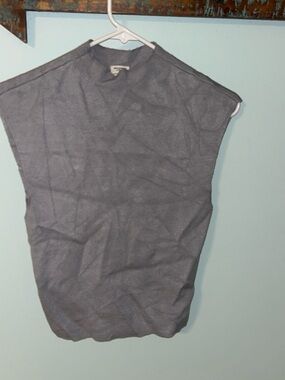 Abercrombie & Fitch Gray Ribbed Sleeveless Top